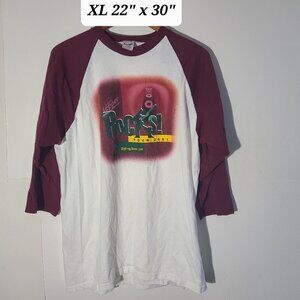 Vintage 2001 Dr Pepper Rocks Rolling Stone Tour Raglan XL T-Shirt Made in USA